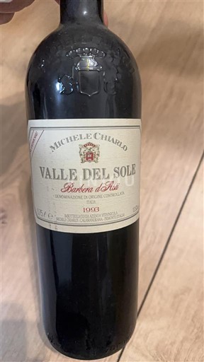 Piemonte Barbera d'Asti Michele Chiarlo Valle del Sole 1993