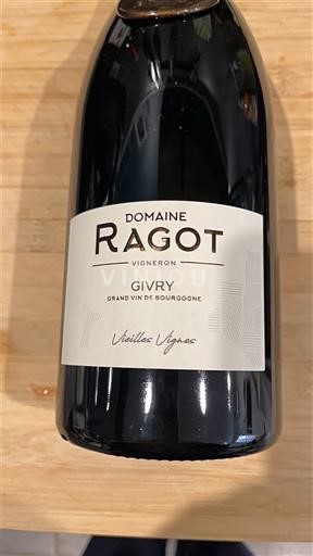 Burgundia Givry Domaine Ragot Vieilles Vignes 2019