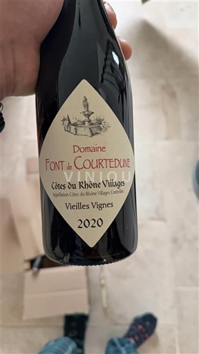 Valle del Ródano Côtes del Ródano Pueblos Domaine Font de Courtedune Vielles Vignes 2020