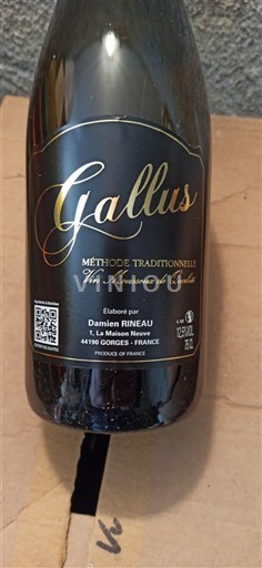 Valle del Loira No especificado Damien RINEAU Gallus Sin añada