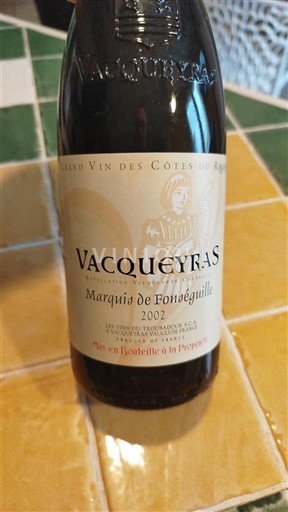 Valea Ronului Vacqueyras Marquis de Fondeguille 2002