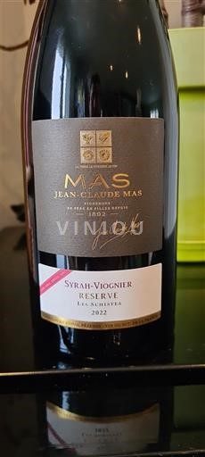 Languedoc și Roussillon Vin de Pays d'Oc Jean-Claude Mas Syrah-Viognier Réserve 2022