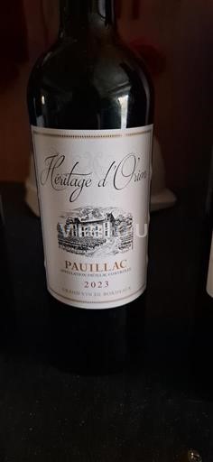 Bordeaux Pauillac Héritage d'Oisano 2023