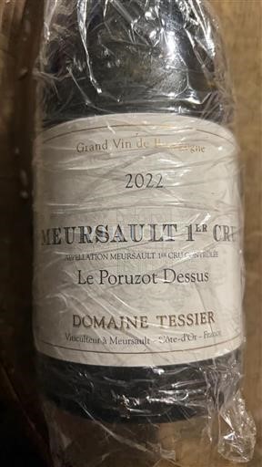Burgundia Meursault Premier Cru Domaine Tessier Le Poruzot Dessus 2022