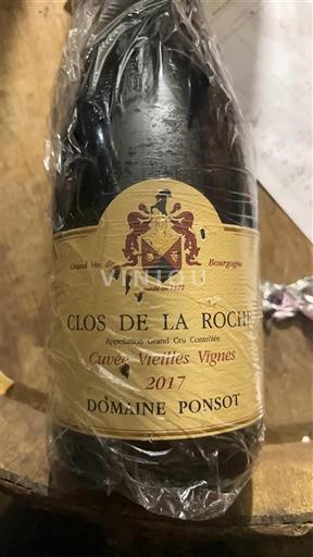 Burgundia Clos-de-la-roche Grand Cru Domaine Ponsot Vieilles Vignes 2017