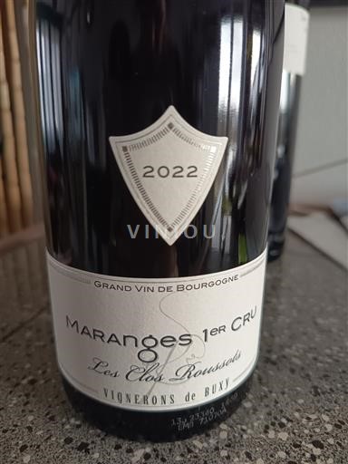 Burgundia Nespecificat Premier Cru Vignerons de Buxy Les Clos Roussots 2022