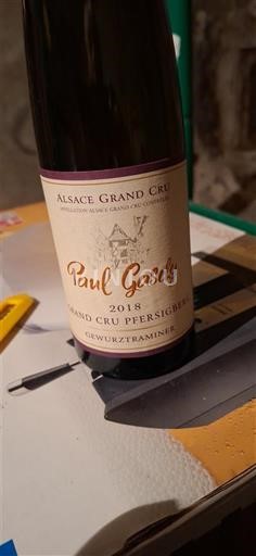 Alsace Määrittelemätön Grand Cru Paul Gaschy Grand Cru Pfersigberg 2018