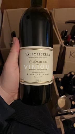 Venetia Amarone della Valpolicella Tenuta Chiccheri Vigneto di Campo della Sbira 2001