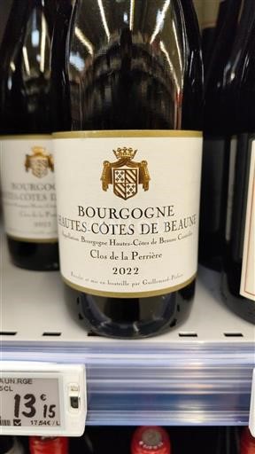 Burgundia Hautes Côtes de Beaune Guillemard-Pothier Clos de la Perrière 2022