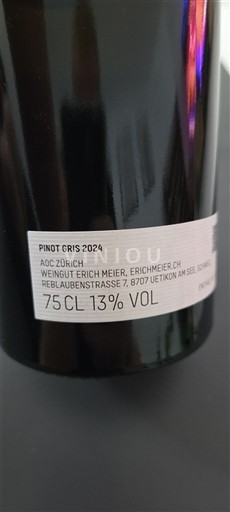 Zurich Weingut Erich Meier Pinot gris 2024