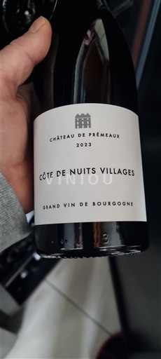 Burgundia Côte de nuits villages Château Prémeaux 2023