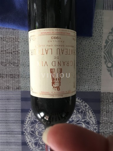 Бордо Пойяк Grand Cru Château Latour 1993
