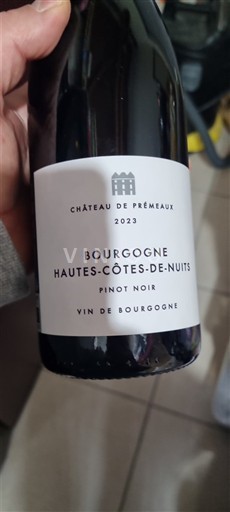 Burgundia Hautes Côtes de Nuits Château Prémaux 2023