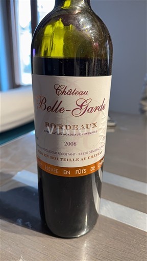Bordeaux Château Belle-Garde 2008