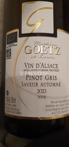Alsacia Mathieu Goetz Saveur Automne 2023