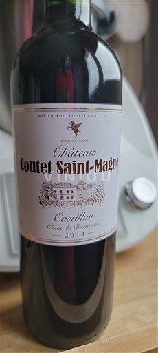 Bordeaux Castillon-côtes-de-bordeaux Château Coutet Saint-Magne 2011
