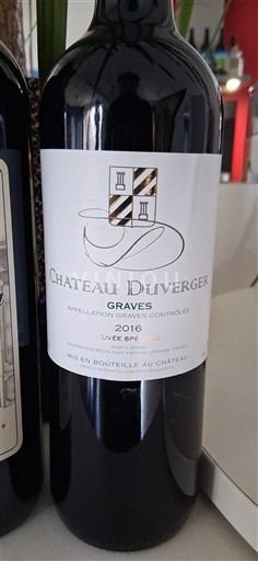 Bordeaux Graves Château Duverger Spéciale 2016