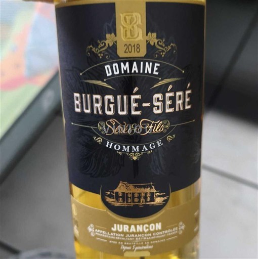 Sudoeste Jurançon Domaine Burgué-Séré Hommage 2018