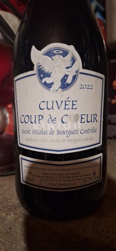 Valle del Loira Saint-Nicolas-De-Bourgueil Domaine La Chopinière du Roy Coup de Coeur 2022