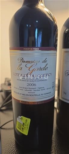 Sud-Vest Coteaux-du-Quercy Domaine La Garde 2006