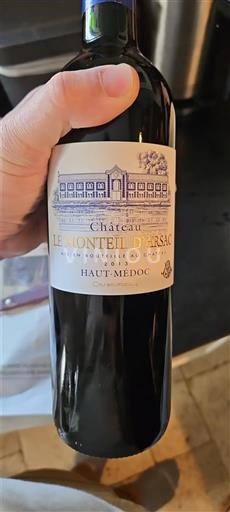 Bordeaux Haut-Médoc Château Le Montiel D Arsac 2013