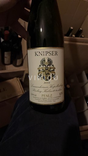 Pfalzul Palatinat Knipser Laumersheimer Kapellenberg Riesling Auslese trocken 2004