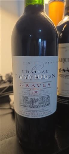 Burdeos Graves Château Puyjalon 2005