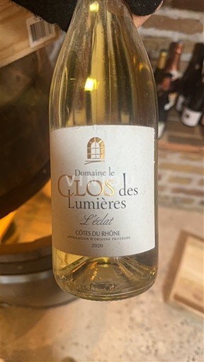Rona dolina Côtes-du-Rhône Domaine Le Clos des Lumières L'Éclat 2020