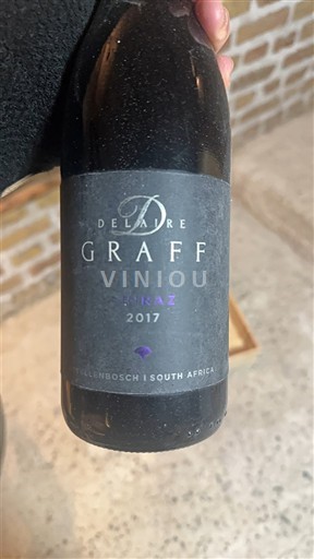 Regiunea de coastă Stellenbosch Delaire Graff Shiraz 2017