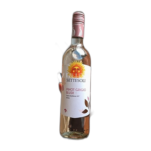 Vinhos Rosé sec Pinot Grigio Blush Settesoli 2024 Itália Sicília Terras Sicilianas IGT