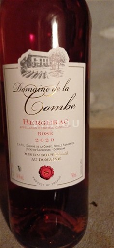 Sud-Vest Bergerac Domaine La Combe 2020