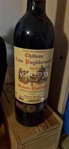 Бордо Сен-Емільйон Château Côte Puyblanquet 2014