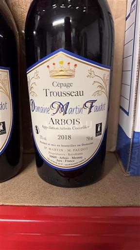 Jura Arbois Domaine Martin Faudot Trousseau 2018
