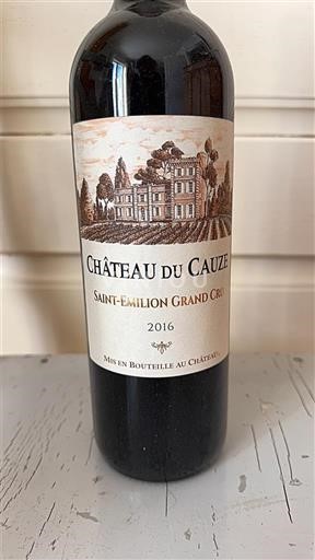 Burdeos Saint-Émilion Gran Cru Grand Cru Château Cauze 2016