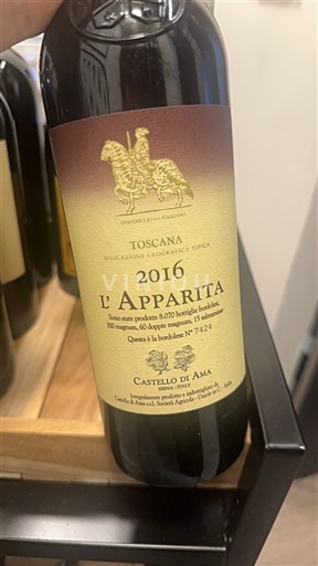 Toscana Nespecificat Castello di Ama L'Apparita 2016