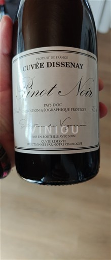 Languedoc și Roussillon Vin de Pays d'Oc Cuvée Dissenay Pinot Noir 2024