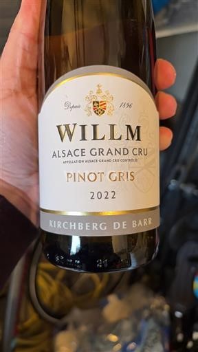 Alsace Määrittelemätön Grand Cru Willm Kirchberg de Barr 2022