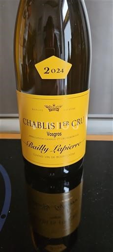 Burgundia Nespecificat Premier Cru Bailly-Lapierre Vosgros 2024