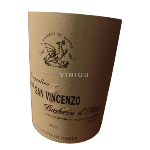 Piedmont Barbera d'Asti I Vigneti di Dante Vigna San Vincenzo 2018