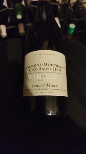 Burgundia Chassagne-Montrachet Premier Cru Domaine Thomas Morey Clos Saint-Jean 2013