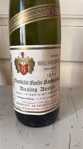Mosela Nespecificat Robert Schmitz-Herges Bernkastel-Kueser Kardinalsberg Riesling Auslese 1990
