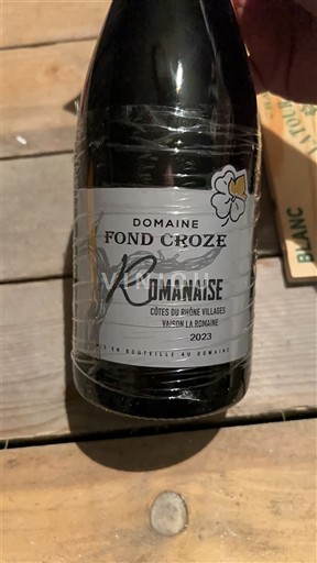 Valle del Ródano Côtes del Ródano Pueblos Domaine Fond Croze Romanaise 2023