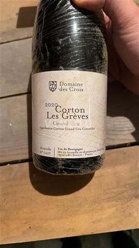 Burgundia Corton Grand Cru Domaine Croix Corton Les Grèves 2020