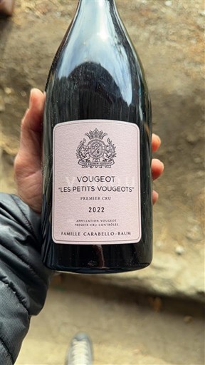 Burgundia Vougeot Premier Cru Famille Carabello-Baum Les Petits Vougeots 2022