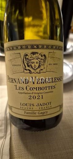 Bourgondië Pernand-Vergelesses Louis Jadot Les Combottes 2021