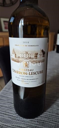 Bordeaux Blaye-Côtes-de-Bordeaux Château Charron-Lescure Spéciale 2018