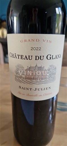 Bordeaux Saint-Julien Château Glana Grand Vin 2022