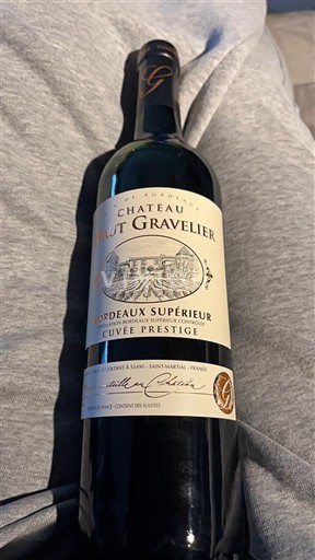 Burdeos Bordeaux superior Château Haut Gravelier Prestige Sin añada