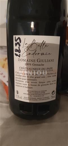 Valea Ronului Châteauneuf-du-Pape Domaine Giuliani La Belle Endormie 2021