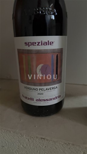 Piemonte Verduno Pelaverga Fratelli Alessandria Speziale 2020